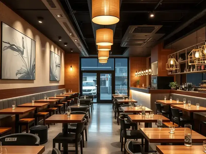 商業施設施工の様子